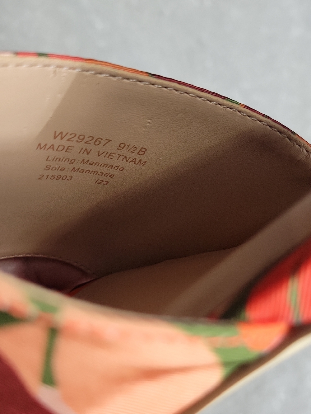Cole Haan Grand 360 Calli Single Band Slide Sandal Leaf Print size 9 1/2 B - Picture 16 of 16